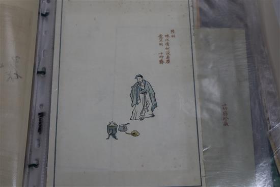 Japanese School, a group of assorted woodblock prints